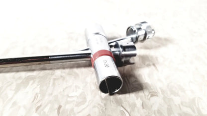 Chrome-plated t-handle wrench with red rubber band for karl storz 10338c surgical bronchoscope scope sheath use