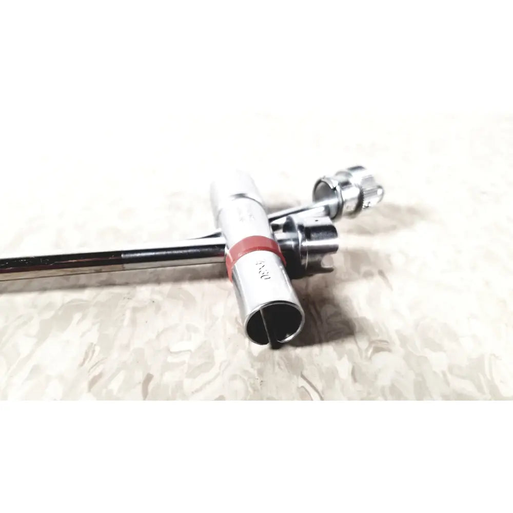 Chrome-plated t-handle wrench with red rubber band for karl storz 10338c surgical bronchoscope scope sheath use