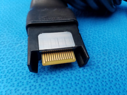Black sata power cable with gold-plated pins and white label on connector for karl storz precision imaging camera head