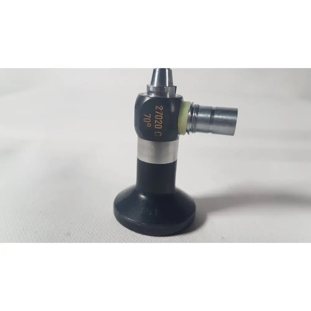 Black and silver metal karl storz 27020 c lens adapter for reuse medical 70 degree cystoscope device