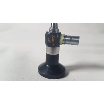 Black and silver metal karl storz 27020 c lens adapter for reuse medical 70 degree cystoscope device
