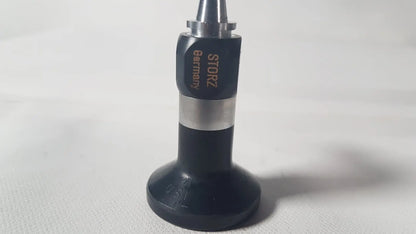 Black and silver karl storz reuse medical endoscope connector with matte finish for 70 degree cystoscope