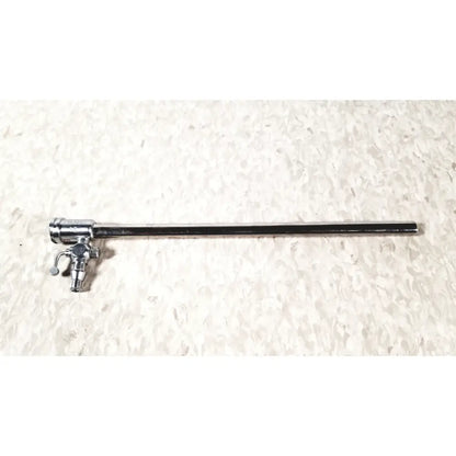 Silver-colored metal storz 27090j endoscope with long slender shaft and complex control mechanism at one end