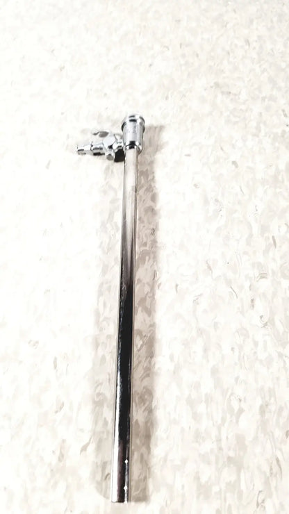 Chrome-finished metal pipe with threaded valve top of karl storz 27090j endoscope obturator for medical use