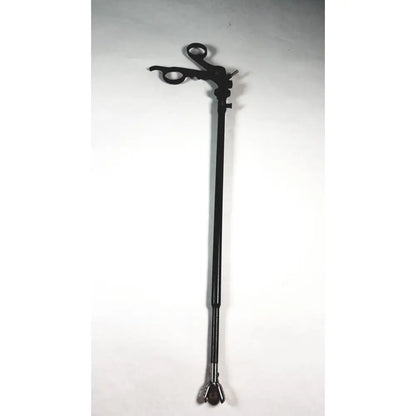 Black karl storz clickline handle with articulated shaft and metallic claw tip for reuse medical laparoscopic use