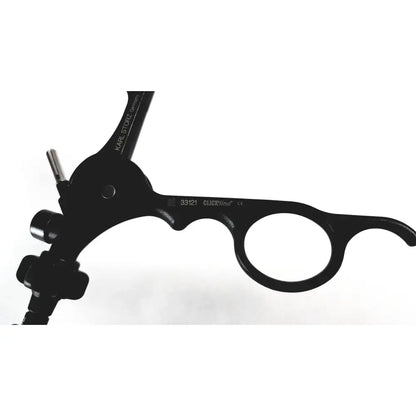 Black metal karl storz clickline laparoscopic grasper insert with ergonomic handles and precise articulated design