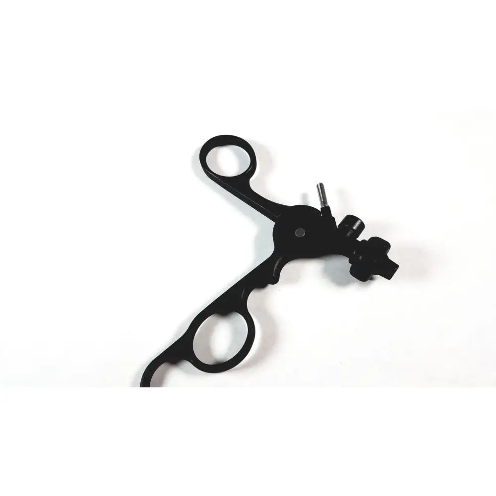 Black karl storz endoscopic surgical instrument with ergonomic clickline plastic handle and adjustable mechanism