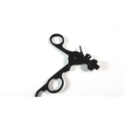 Black karl storz endoscopic surgical instrument with ergonomic clickline plastic handle and adjustable mechanism
