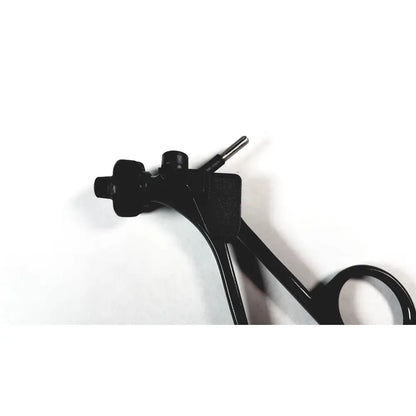 Black Karl Storz 33121 Clickline plastic handle pistol grip endoscopy surgical tool with adjustment knob and articulated arm
