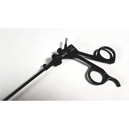 Black karl storz clickline handle surgical forceps with insulated shaft laparoscopic tool and ergonomic design