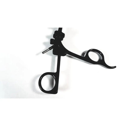 Black karl storz clickline handle with ergonomic grips and insulated shaft laparoscopic precision-engineered tool
