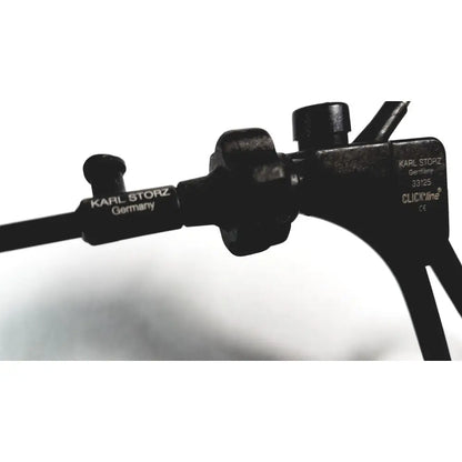Black metal karl storz clickline handle with insulated shaft laparoscopic tool branded germany
