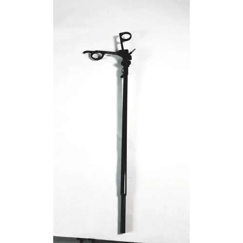 Black metal monopolar surgical handle with long handle and two curved looped ends by Karl Storz for electrosurgical use