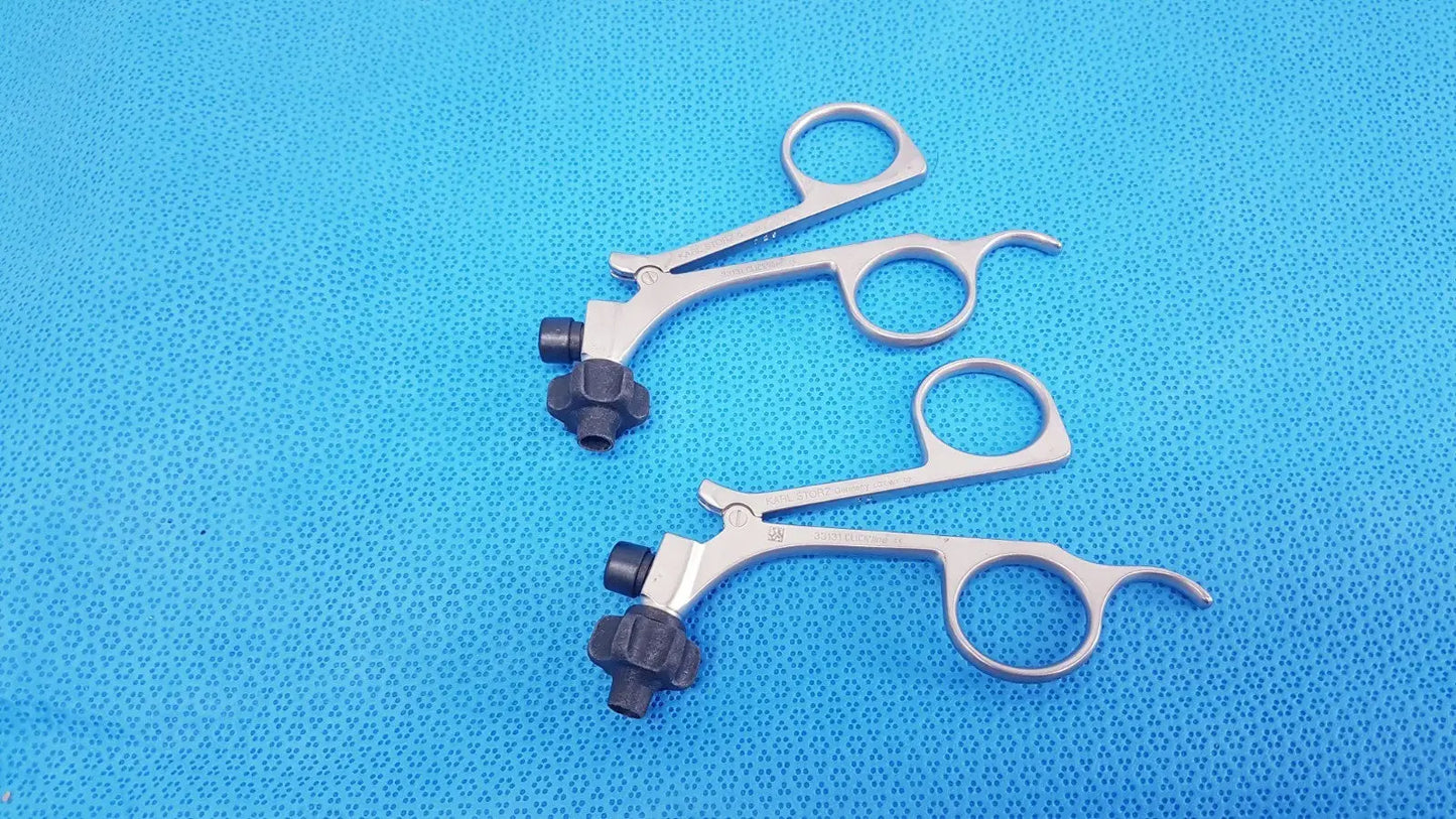 Reuse Medical Karl Storz 33131 Clickline Handle – Laparoscopic Surgical Instrument Lot of 2 Laparoscopic Instruments, second-hand product photo 1