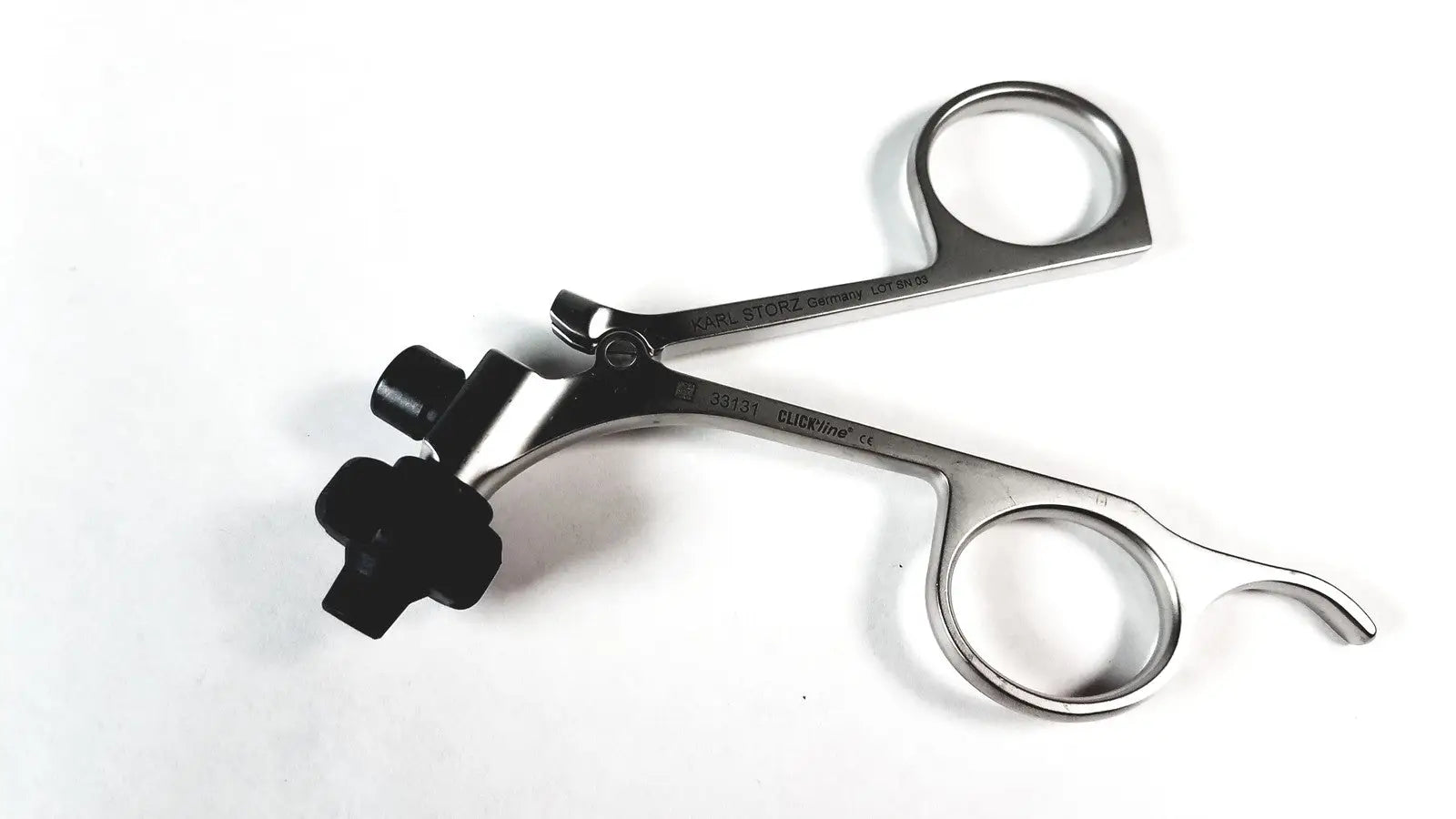 Reuse Medical Karl Storz 33131 Clickline Metal Handle – Pistol Grip Surgical Instrument Centrifuge Tubes, second-hand product photo 1