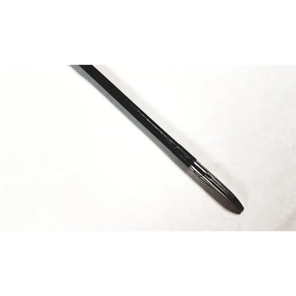 Black pen with sleek metallic clip and fine-point tip shown alongside karl storz clickline bowel grasper laparoscopic instrument