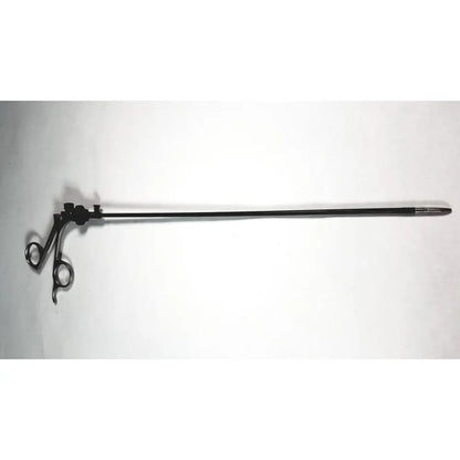 Karl storz black clickline bowel grasper laparoscopic instrument with long shaft and dual circular finger loop handles