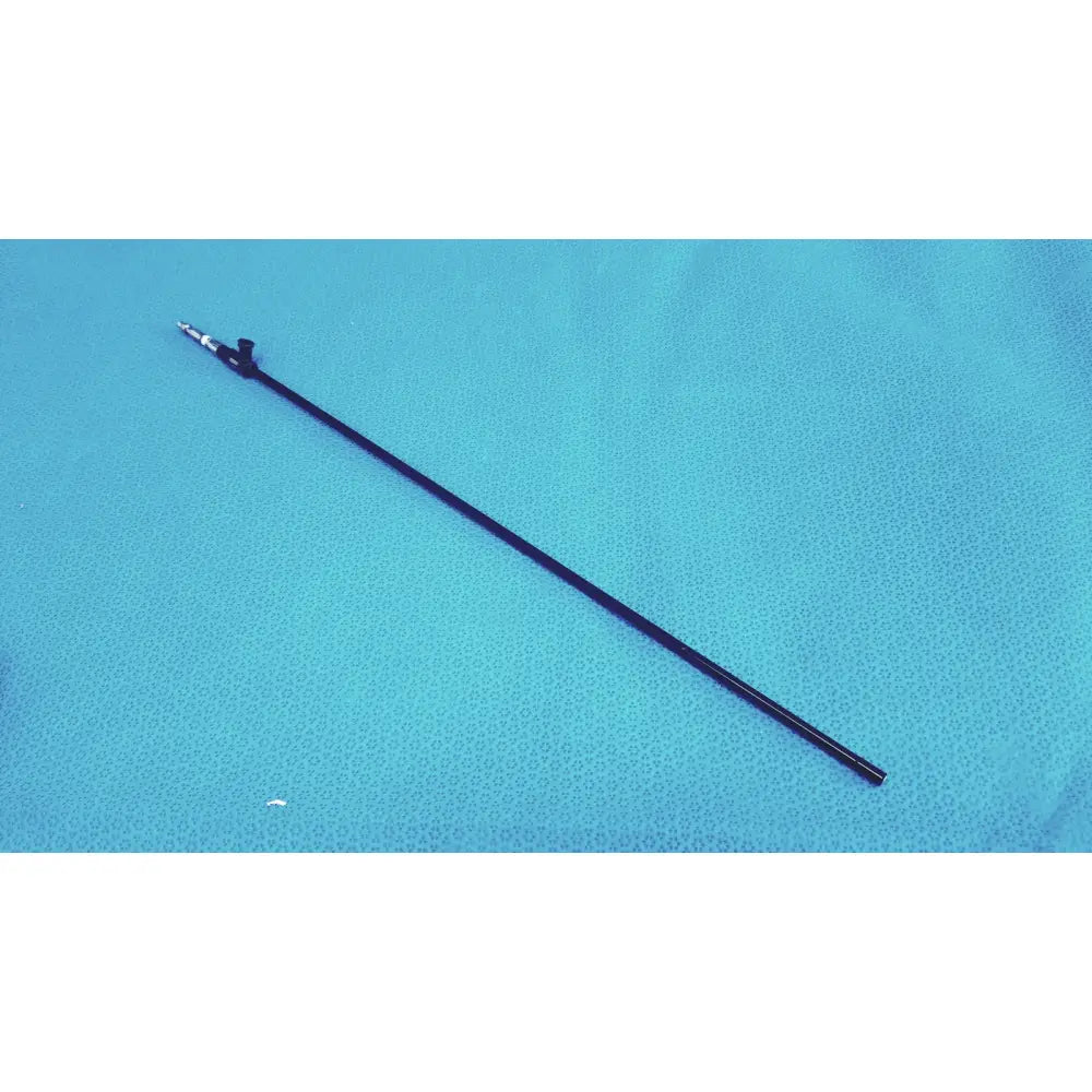 Black karl storz outer tube clickline instrument with metallic tip and jointed connector for surgical use