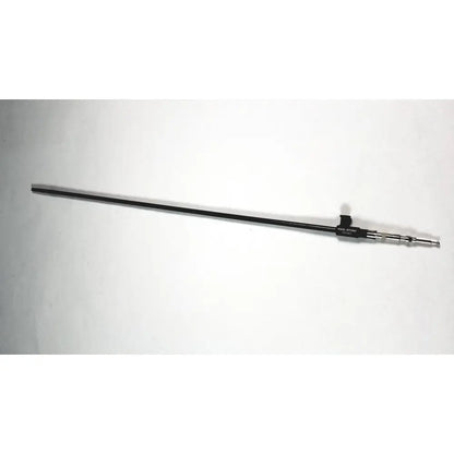 Black karl storz 33300mw clickline scissors insert endoscopic tool with sleek body and metallic joints near the tip