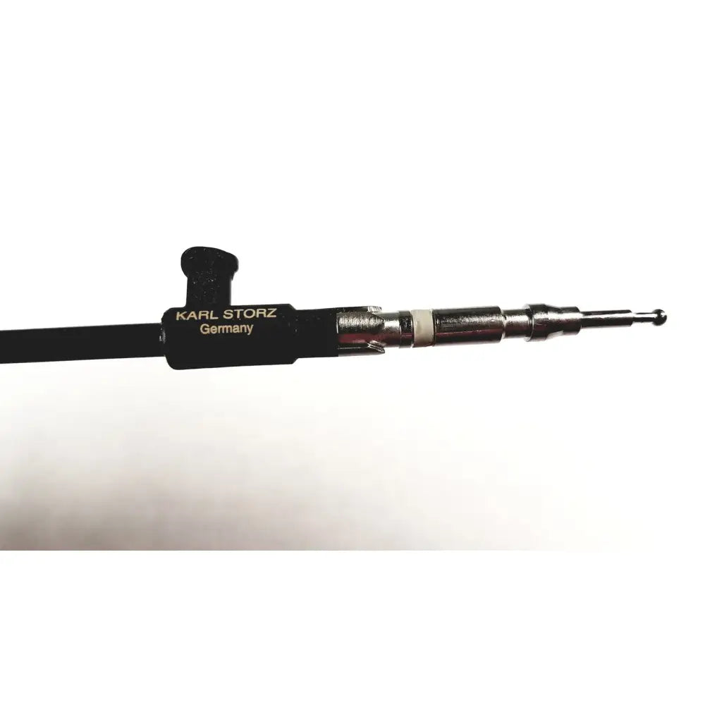 Black karl storz 33300mw endoscope with metallic joints and polished tip for precise endoscopic surgical use