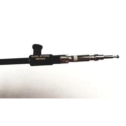 Black karl storz 33300mw endoscope with metallic joints and polished tip for precise endoscopic surgical use