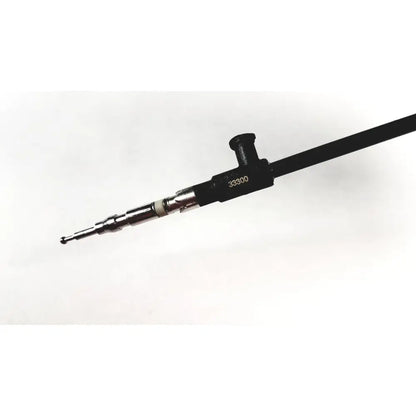 Black and silver karl storz 33300mw clickline scissors insert industrial probe with numbered identifier 33300 on body