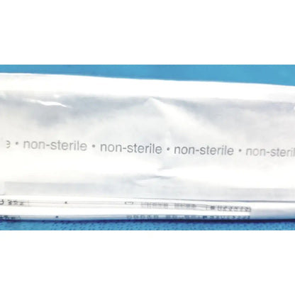 White plastic wrapped non sterile medical catheter package of karl storz clickline insulated outer sheath tube