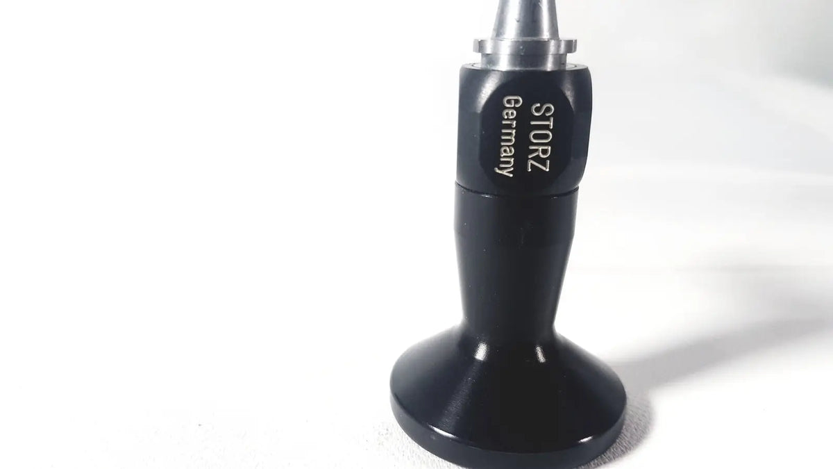 Black storz germany karl storz hopkins 10327 a 0 degree arthroscope handpiece with metallic tip