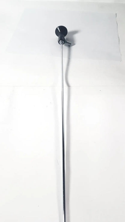 Black circular head with metallic shaft of karl storz hopkins 10327 a 0 degree arthroscope medical instrument
