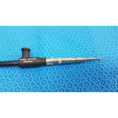 Karl storz laparoscopic sheath model 33400 with black and metallic silver body featuring flexible tube and precision-tipped probe