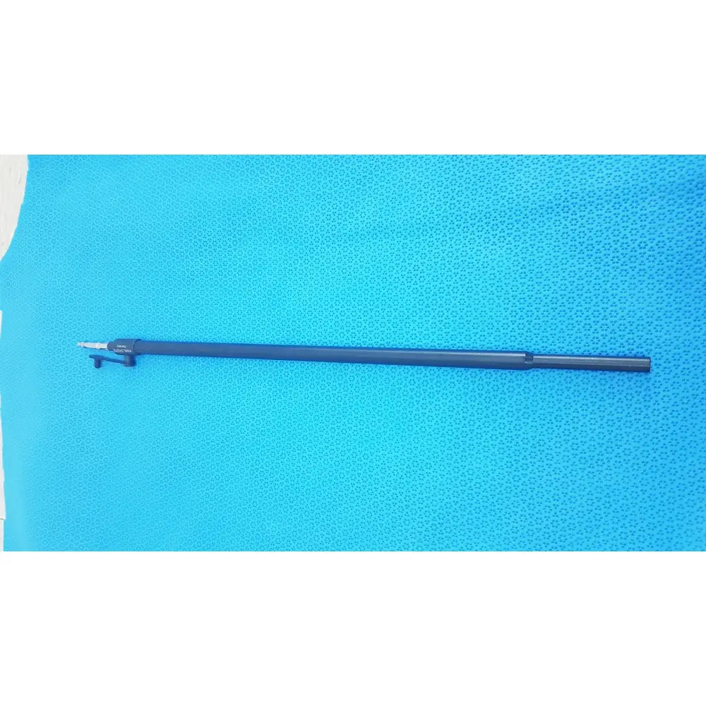 Black telescopic karl storz laparoscopic surgical instrument with silver tip and small black handle model 33500