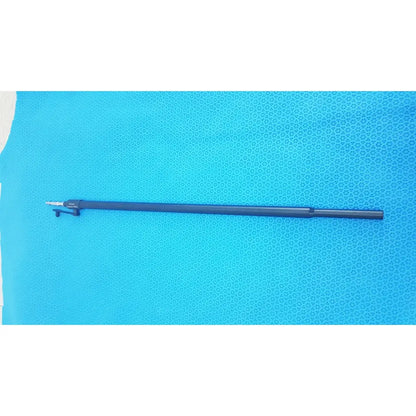 Black telescopic karl storz laparoscopic surgical instrument with silver tip and small black handle model 33500