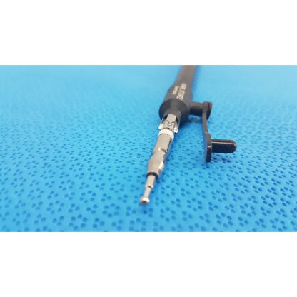 Karl storz laparoscopic surgical instrument model 33500 black and silver with textured grip and plastic clip