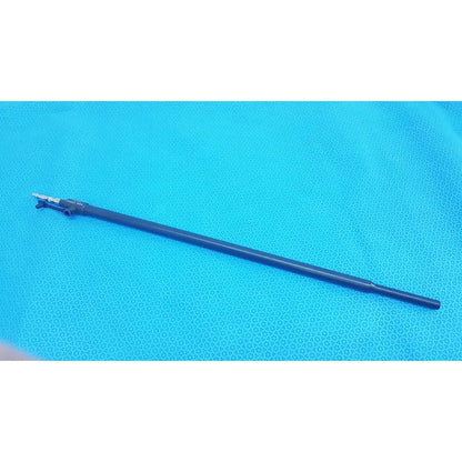 Black karl storz laparoscopic surgical instrument with metallic tip and engraved markings model 33500