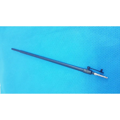 Black karl storz laparoscopic surgical instrument model 33500 microphone stand with matte finish and metallic connector end