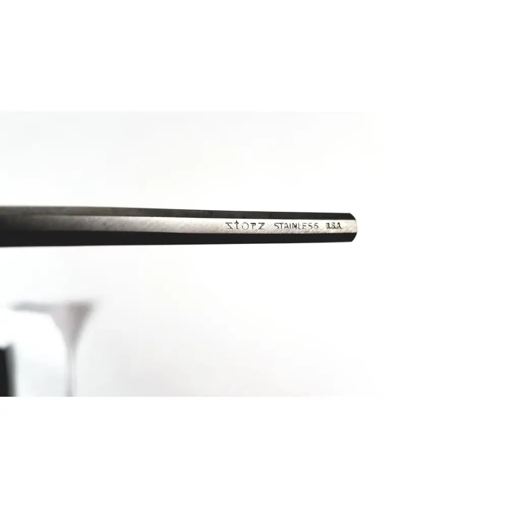 A sleek black-handled karl storz perkins elevator 6.5 inch stainless steel surgical instrument n1685 s19 with polished finish