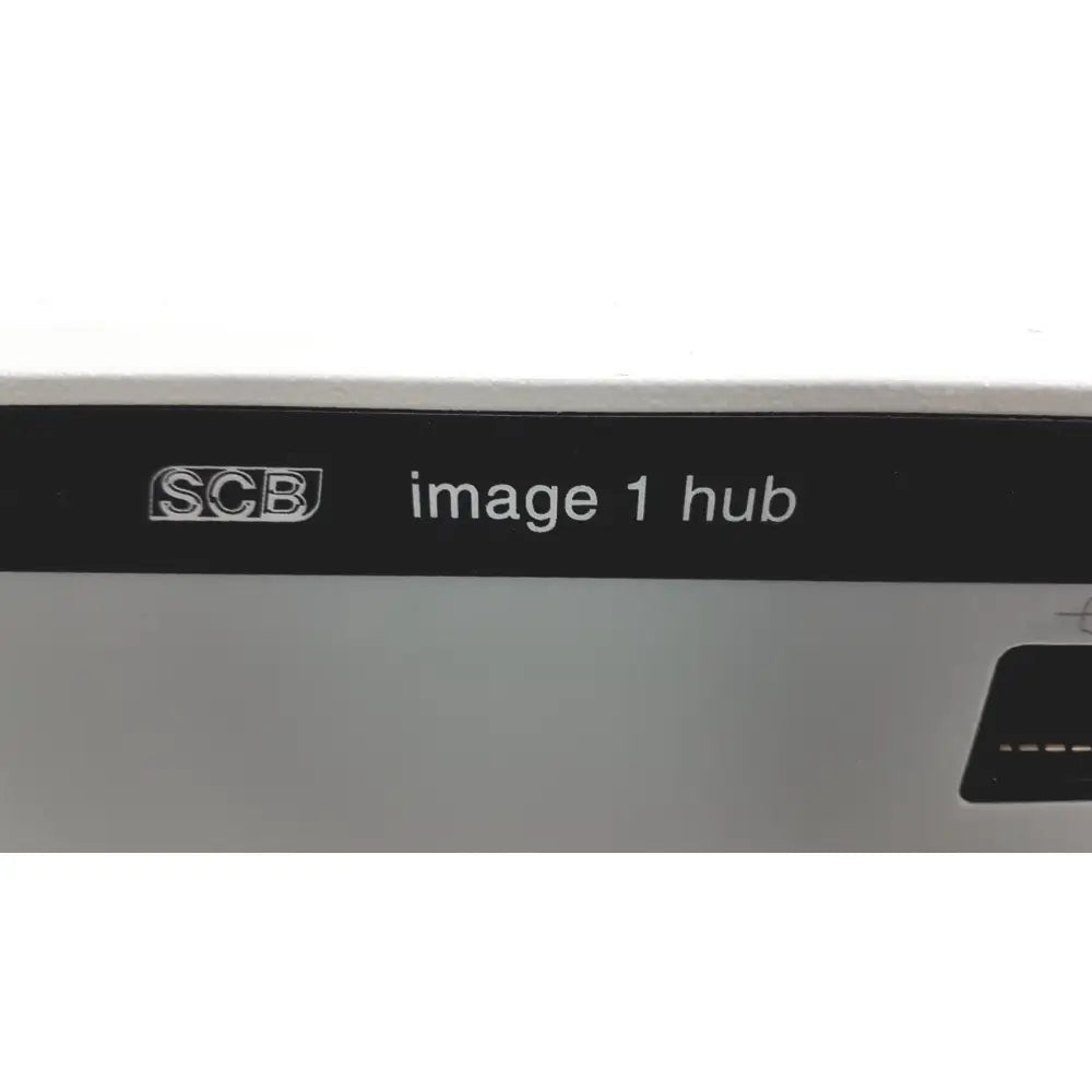 Black label karl storz scb image 1 hub 222000 20 endoscope camera control unit with white scb logo and image 1 hub text