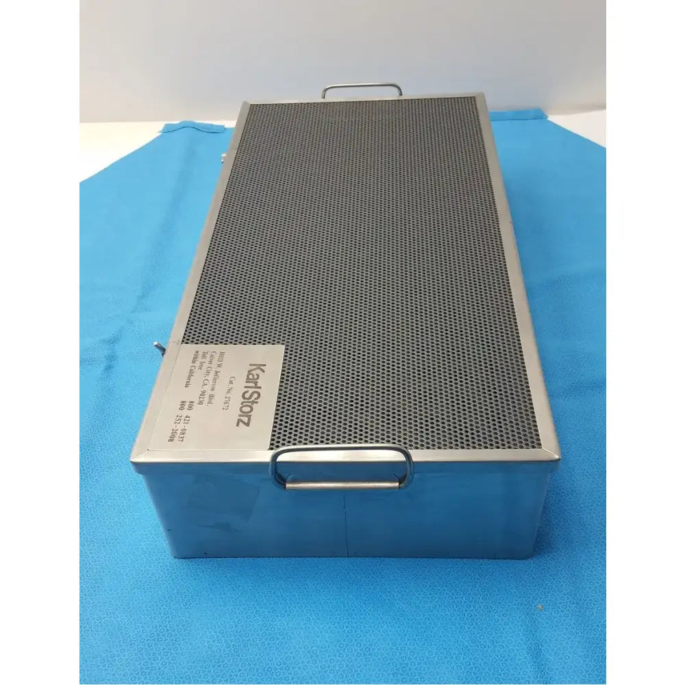 Karl Storz Sterilization Tray – Surgical Instrument Case – Autoclave Safe Sterilization Tray, second-hand product photo 1