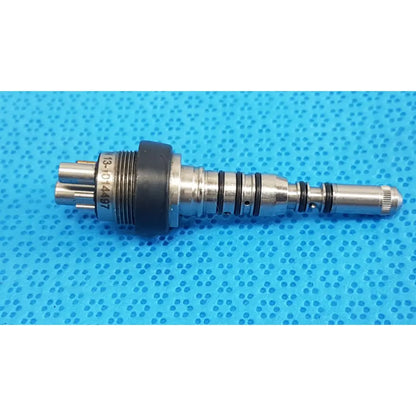 Silver silver pin 460led coupler with black rubber seal and engraved serial number for dental handpiece use