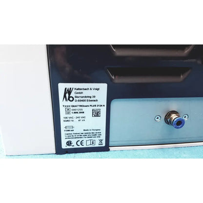 Black and light blue kavo quattrocare plus 2124a medical handpiece maintenance system by kaltenbach & voigt gmbh