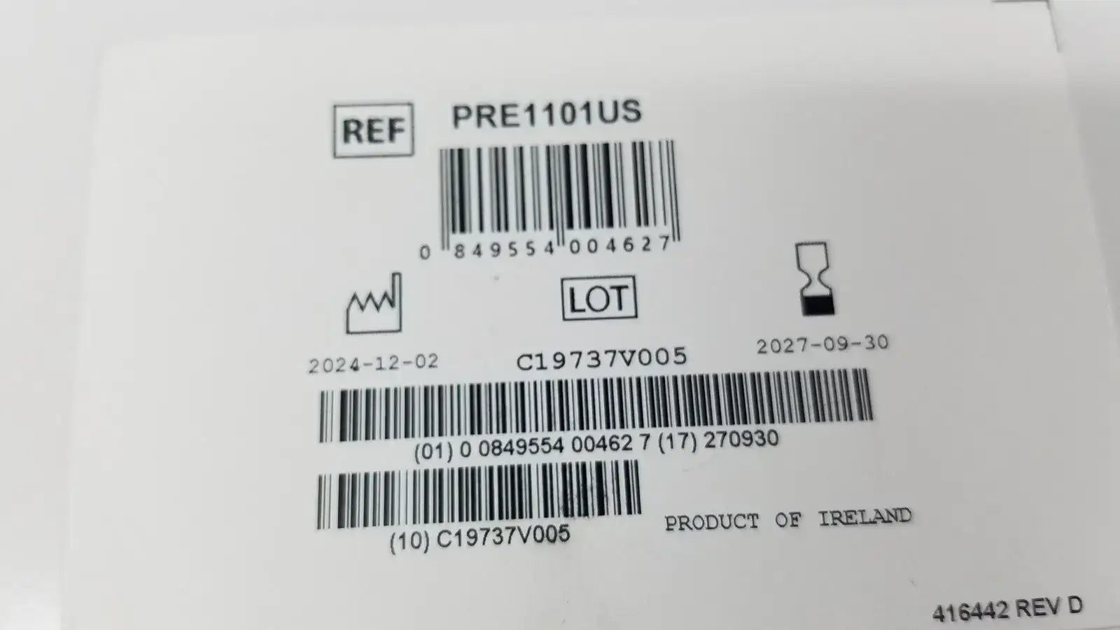 KCI PREVENA PRE1101US Incision Management System Peel & Place Dressing 13cm Incision Management Dressing, second-hand product photo 7