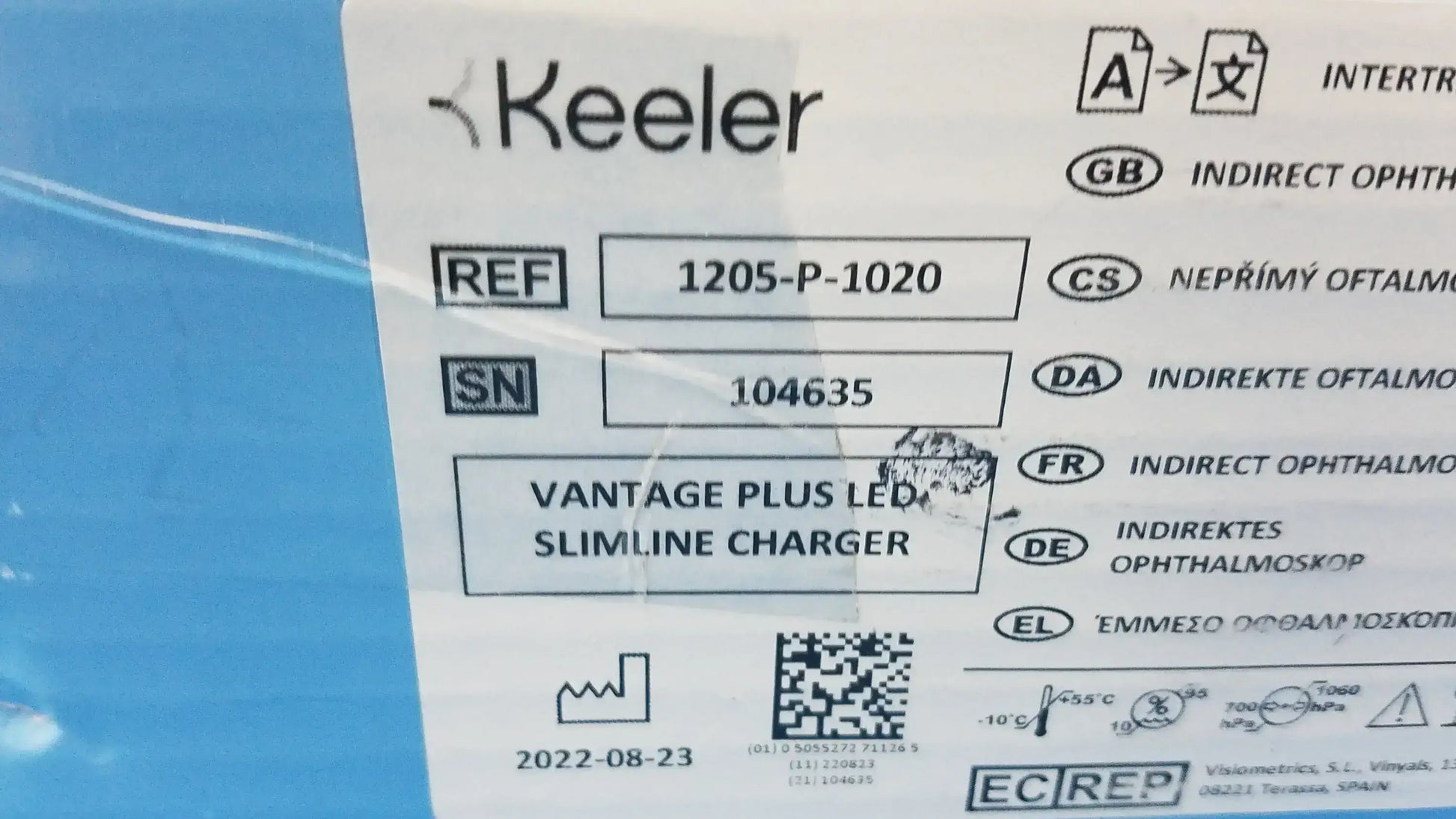 Keeler Vantage Plus Ophthalmoscope With Accessories Ref 1205P1020 Vantage Plus Ophthalmoscope, second-hand product photo 34