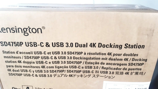 Kensington SD4750P USB-C & USB Dual 4K Docking Station Docking Station, new product photo 2