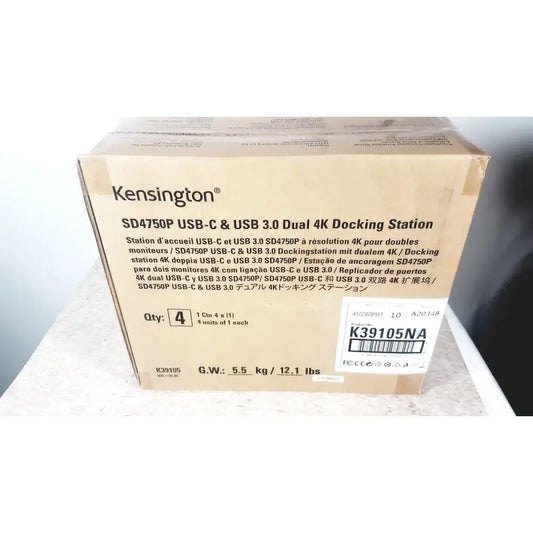 Kensington SD4750P USB-C & USB Dual 4K Docking Station Docking Station, new product photo 1