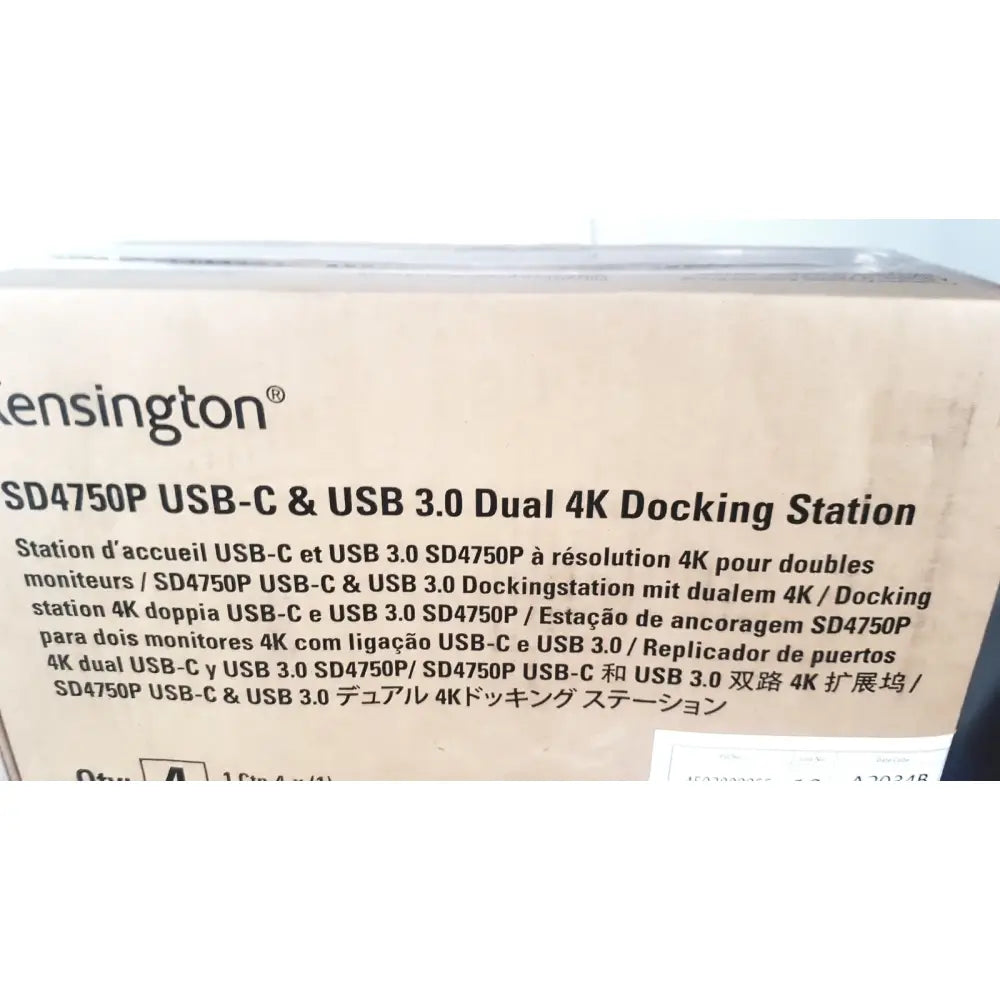 Kensington SD4750P USB-C & USB Dual 4K Docking Station Docking Station, new product photo 2