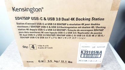 Kensington SD4750P USB-C & USB Dual 4K Docking Station Docking Station, second-hand product photo 6