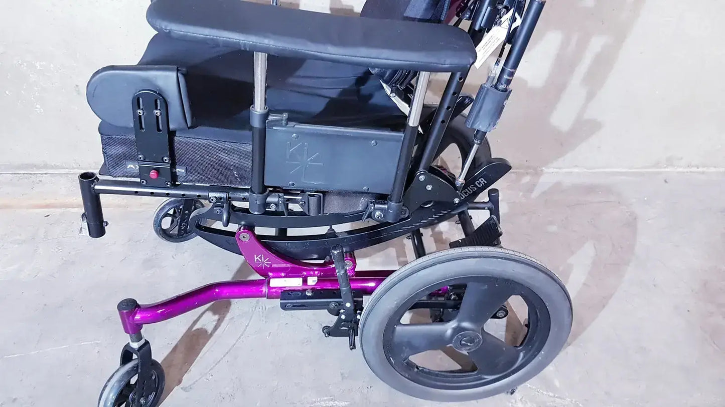 Ki Mobility Focus CR Tilt In Space Wheelchair Adjustable, All Show in Pictures Tilt-in-Space Wheelchair, second-hand product photo 9
