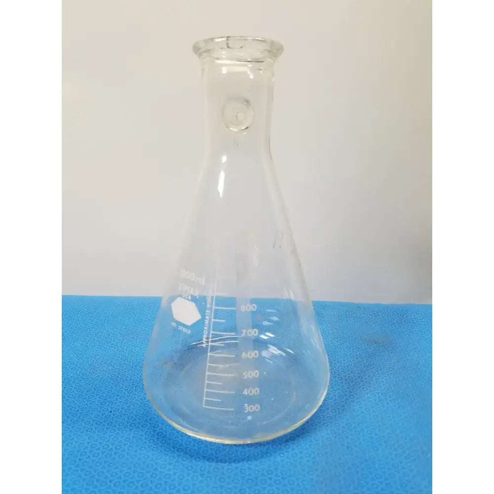 Kimax 1000 mL Erlenmeyer Flask – Borosilicate Glass Laboratory Vessel Erlenmeyer Flask, second-hand product photo 1