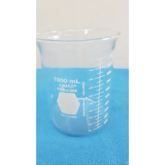 Kimax Kimble USA KIMAX 1000 ML KIMBLE USA NO 14000 Glassware Beaker Laboratory Beaker, second-hand product photo 1