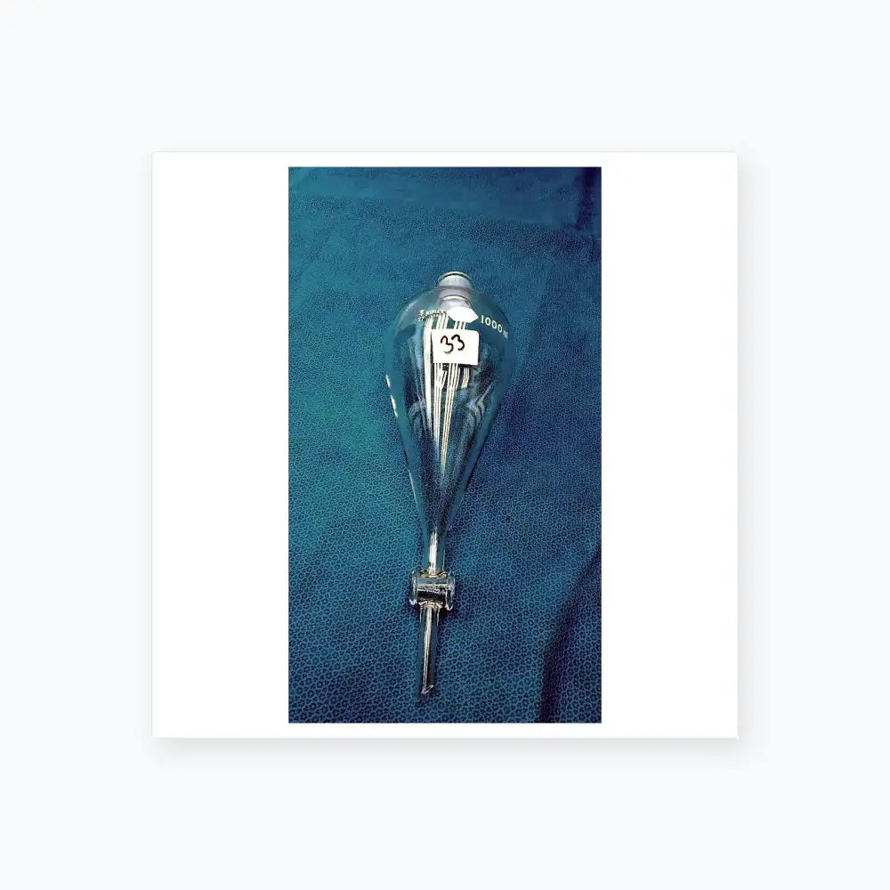 Reuse Medical KIMAX 1000mL Glass Separatory Funnel with PTFE Stopcock & Glass Stopper Lab Flasks, second-hand product photo 1
